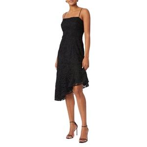 Milly Diara Embroidered Black Lace Dress LBD size 6 NEW